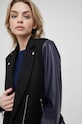 Δερμάτινο μπουφάν DKNY μαύρο P1LCFK92