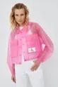 ροζ Μπουφάν Calvin Klein Jeans