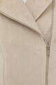 Bruuns Bazaar o jacheta biker din piele intoarsa BBW2794 bej
