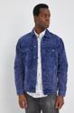 niebieski Desigual kurtka jeansowa 22SMED08