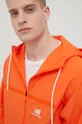 orange New Balance jacket