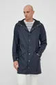 Куртка Rains 12020 Long Jacket тёмно-синий