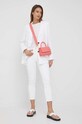 Laneni sako Tommy Hilfiger WW0WW33195.PPYY bijela SS22