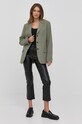 Tiger Of Sweden sacou din lana S70381012 verde SS22