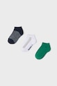 Mayoral skarpetki dziecięce (3-pack) skarpetki krótkie zielony 10227.5D.SKARPETKA