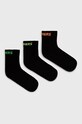 Detské ponožky Skechers (3-pak) dlhé ponožky čierna SK41064