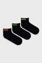 Skechers skarpetki dziecięce (3-pack) skarpetki krótkie czarny SK42025