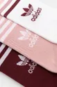 Čarape adidas Originals (3-pack) roza