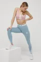 μπλε Κολάν προπόνησης adidas Performance 3-stripes Γυναικεία