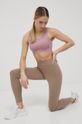 adidas Performance legginsy treningowe Yoga Luxe Studio HD4422 kawowy