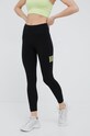 Dkny legginsy DP2P2919 z elastanem czarny DP2P2919