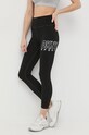Dkny legginsy DP2P2884 z elastanem czarny DP2P2884