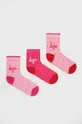 фіолетовий Дитячі шкарпетки Hype (3-pack) Для дівчаток