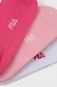 Παιδικές κάλτσες Fila(3-pack) ροζ
