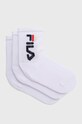 Fila skarpetki dziecięce (3-pack) skarpetki długie biały F8598/3