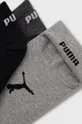Puma - Παιδικές κάλτσες (3-pack) μαύρο
