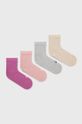 růžová Dětské ponožky United Colors of Benetton (4-pack) Dětský