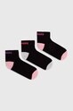 Skechers skarpetki dziecięce 3-pack skarpetki krótkie czarny SK42022
