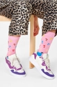 różowy Happy Socks skarpetki Palm Męski