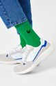 sýto zelená Ponožky Happy Socks Pánsky