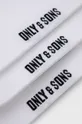Only & Sons zokni (3 pár) fehér