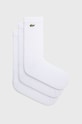 Čarape Lacoste visoke čarape bijela RA4182