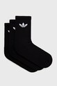 Ponožky adidas Originals (3-pack) dlhé ponožky čierna HC9547