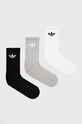 Κάλτσες adidas Originals (3-pack) ψηλές κάλτσες λευκό HC9548