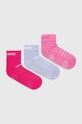 Κάλτσες Skechers 3-pack κοντές κάλτσες ροζ SK42017