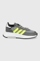 gray adidas Originals kids' shoes Retropy Boys’