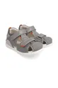 Detské kožené sandále Biomecanics sivá