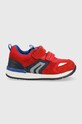 Dětské sneakers boty Geox semišová kůže červená B150RB.02214.