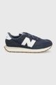 námořnická modř Dětské sneakers boty New Balance Gs237pd Chlapecký