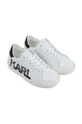 biały Karl Lagerfeld buty skórzane dziecięce Z29043.36.39 Chłopięcy