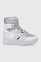 Čizme za snijeg Tommy Hilfiger brušena koža siva FW0FW06052PQU