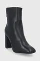 Δερμάτινες μπότες Tommy Hilfiger μαύρο