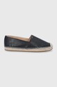 Coach - Espadrile de piele Canva piele negru C6763.BLK