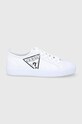 Guess tenisówki tekstylny biały FL5KR5.LEA12.WHT