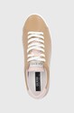 Guess - Buty skórzane brązowy FL5PAT.LEA12.BRWN