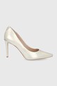 Guess stilettos de piele PIERA subțire aur FL5PIE.LEM08.PLATI