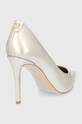 Încălțăminte Guess stilettos de piele PIERA FL5PIE.LEM08.PLATI aur