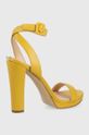 Kožené sandály Guess Kalare žlutá