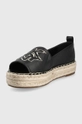 Dkny espadryle MADDY K1271385.MADDY.BLK Cholewka: Materiał syntetyczny, Skóra naturalna, Wnętrze: Materiał syntetyczny, Podeszwa: Materiał syntetyczny