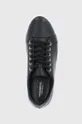 fekete Vagabond Shoemakers bőr cipő Zoe Platform