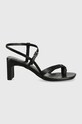 Kožne sandale Vagabond Shoemakers Luisa široka potpetica crna 5312.301.20