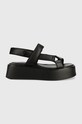 Kožené sandály Vagabond Shoemakers Courtney přírodní kůže černá 5334.401.92