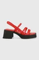 κόκκινο Δερμάτινα σανδάλια Vagabond Shoemakers Shoemakers Hennie Γυναικεία