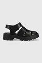Δερμάτινα σανδάλια Vagabond Shoemakers Shoemakers Cosmo 2.0 φλατ μαύρο 5349.301.20