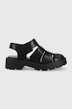 Δερμάτινα σανδάλια Vagabond Shoemakers Shoemakers Cosmo 2.0 φλατ μαύρο 5349.301.20