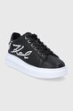 Karl Lagerfeld ghete de piele KL62572.000 negru SS22